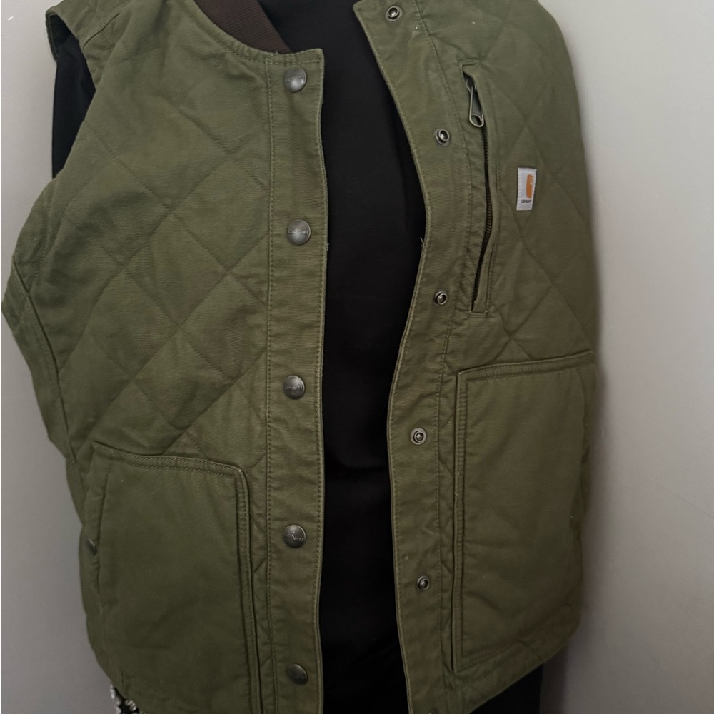 Carhartt Quilted Vest in Forest Green
